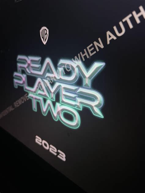 Ready Player Two film announcement leak : readyplayerone