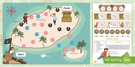 Pirate Treasure Hunt Board Game (creat de profesori)