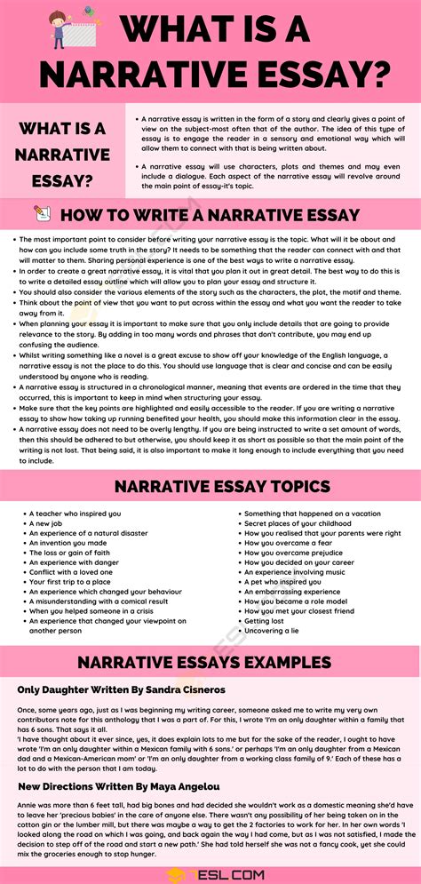 What Is A Narrative Essay? Narrative Essay Examples And Writing Tips • 7ESL