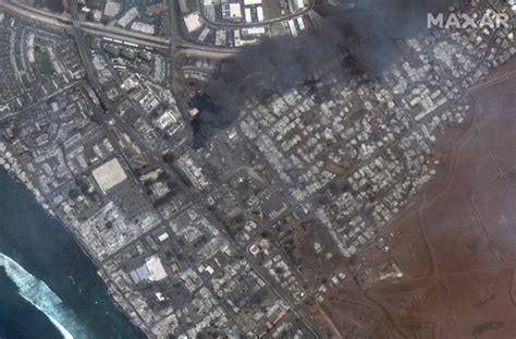 Maui Hawaii Fire Satellite Images | Data by GeoWGS84