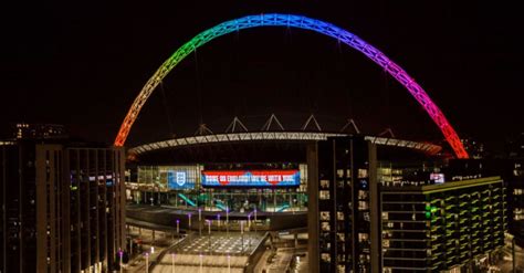 Wembley arch lit up in rainbow colours for England-United States World Cup clash | BreakingNews ...