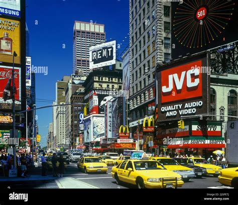 1996 HISTORICAL STREET SCENE TIMES SQUARE MANHATTAN NEW YORK CITY USA ...