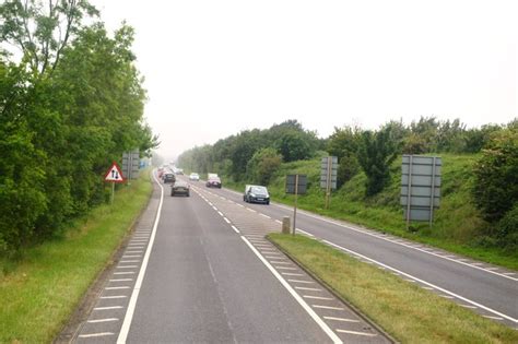 End of dual carriageway, A17 © N Chadwick cc-by-sa/2.0 :: Geograph Britain and Ireland