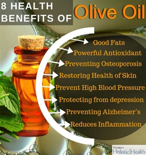 8 Health Benefits of Olive Oil | Modern Holistic Health