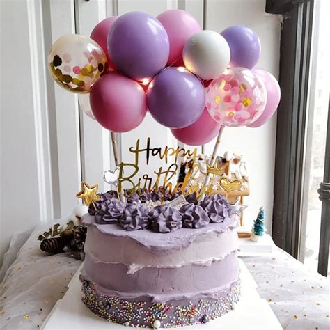 Buy Balloon Birthday Cake Topper Mini Balloon Garland Cake Topper ...