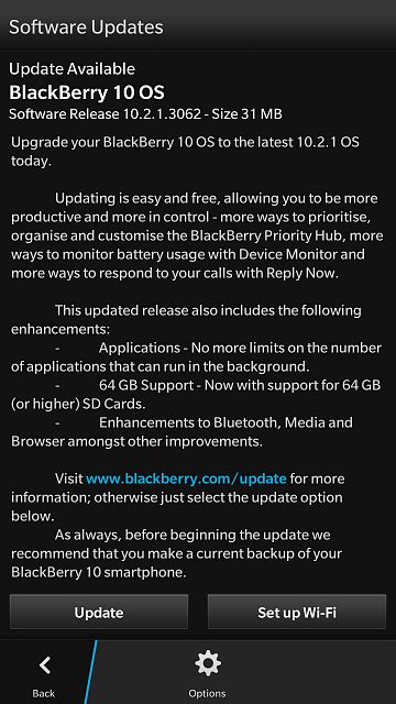 BlackBerry OS Update 10.2.1.3442 / SR 10.2.1.3062 - BlackBerry Forums at CrackBerry.com