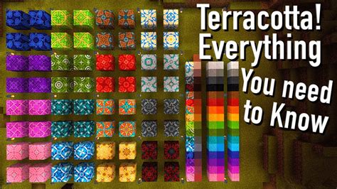 Minecraft Terracotta & Glazed Terracotta Guide - YouTube