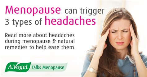 Menopause and headaches - causes and solutions during the menopause.