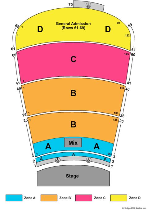 Red Rocks Amphitheatre Seating Chart - Map in the World