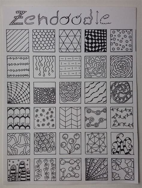 Zen Doodle Pattern Ideas