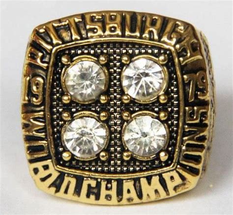 NFL Pittsburgh Steelers Super Bowl XIV Championship Replica Ring Size ...