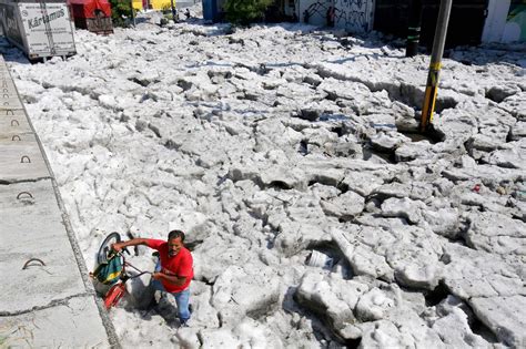 Mexico hail storm: Up to 6 feet of ice dropped in Guadalajara, just north of Mexico City in ...