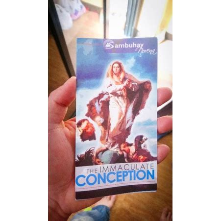 Immaculate conception Novena Pamphlet (9 Days) | Shopee Philippines