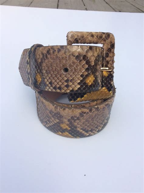 Python Belt in Yellow | Everard's Clothing