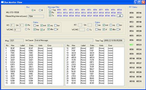 MIL-STD-1553B Bus Analyzer - Varisis Advanced Engineering Private Limited