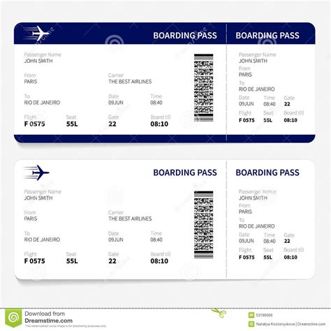 two airline boarding cards with the same plane on one side and an airplane on the other