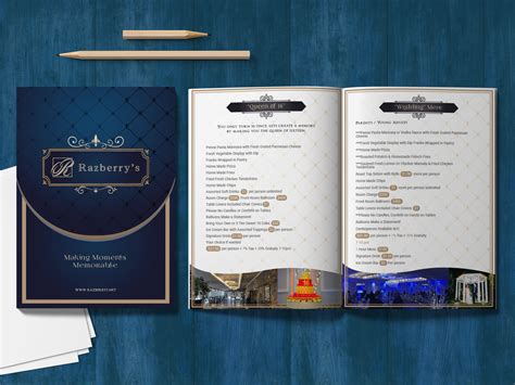 Razberry Banquet hall Menu by Axlr Data on Dribbble