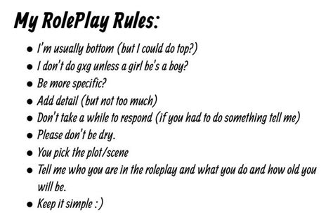 My RolePlay Rules :) | Writing inspiration prompts, Writing inspiration ...