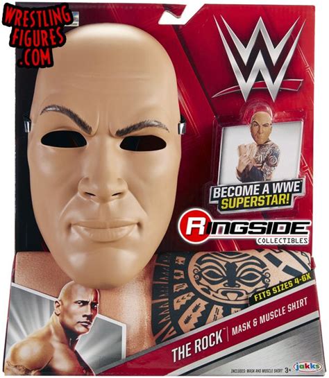 The Rock - Mask & Muscle Shirt WWE Toy Wrestling Roleplay by Jakks Pacific!