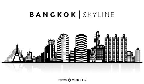 Bangkok Silhouette Skyline - Vector Download