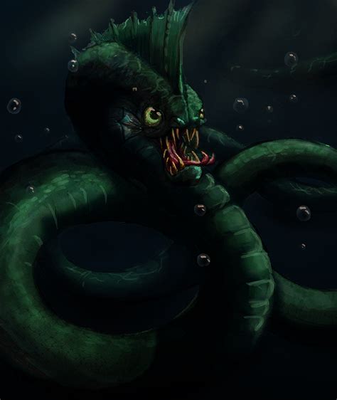 Midgard Serpent by Tekila-onRice on DeviantArt