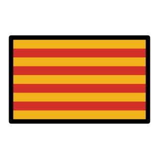 🏴󠁥󠁳󠁣󠁴󠁿 Flag for Catalonia (ES-CT) Emoji on OpenMoji 13.1