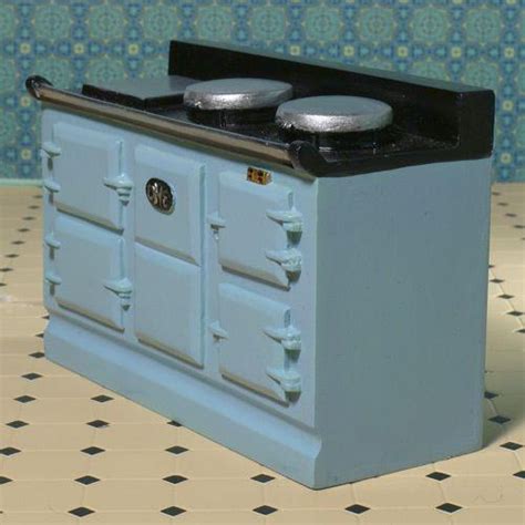 The Dolls House Emporium Light Blue Aga Style Stove