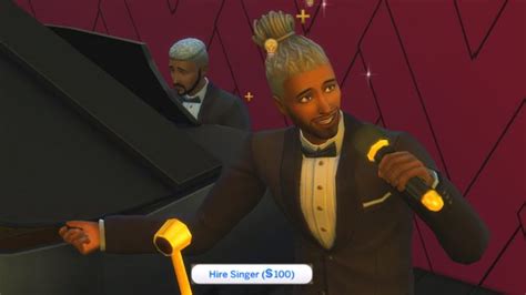 an animated image of two men in tuxedos and one is playing the piano