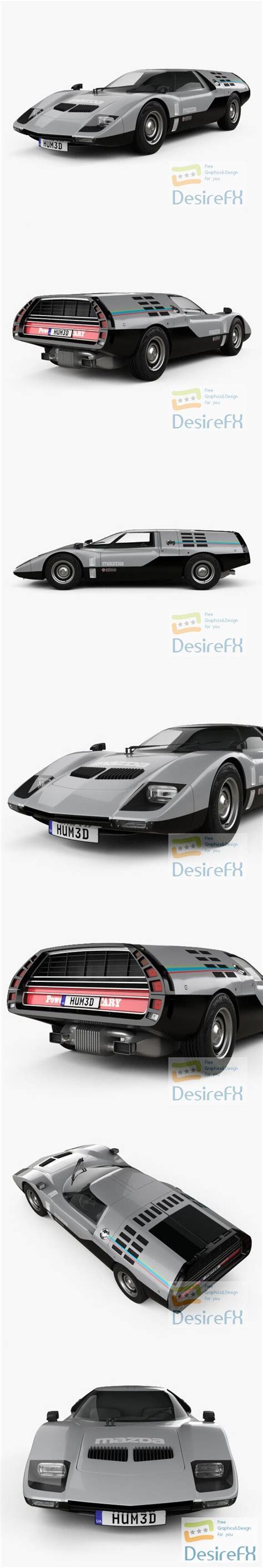 Download Mazda RX-500 1970 3D Model - DesireFX.COM