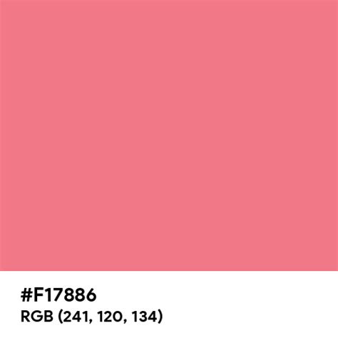 Tender Rose color hex code is #F17886