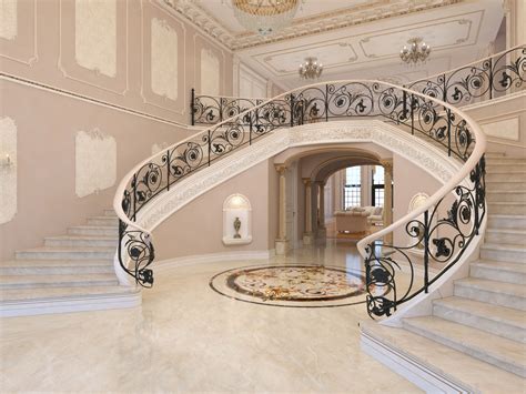 3d model interior classical mansion