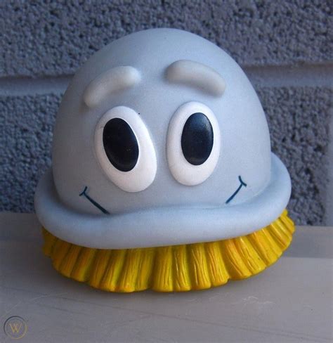 SCRUBBING BUBBLES rubber mascot 1990 bathroom cleaner Scrubby toy Dow Chemicals | #1756947692