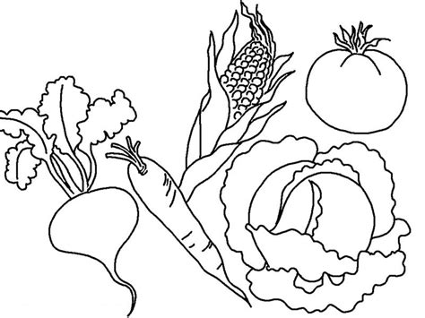 Printable Coloring Pages Vegetables