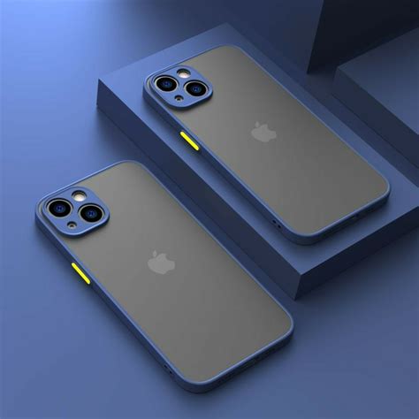 Frosted Shield iPhone 13 Case Blue - Caseface