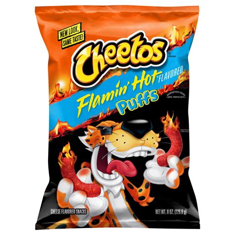 Cheetos Puffs Flamin' Hot Cheese Snacks - Shop Chips at H-E-B