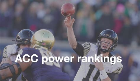 ACC power rankings: Where does Pitt land this week? - pennlive.com