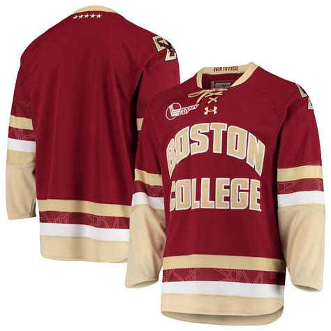 Boston College Eagles Under Armour Replica College Hockey Jersey – Maroon