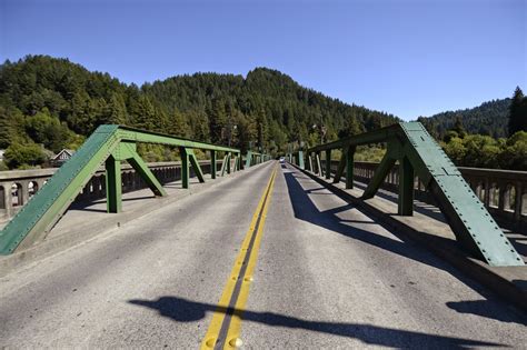 Bridge of the Week: Sonoma County, California Bridges: Bohemian Highway Bridge across the ...