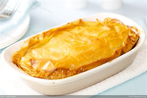 Phyllo Chicken Pot Pie Recipe | RecipeLand.com