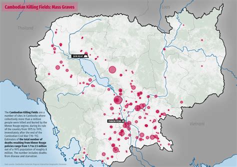 Cambodian Killing Fields: Mass Graves : MapPorn