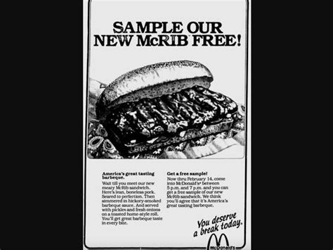 The History of the McDonald's McRib and How It Became a Cult Favorite - Business Insider