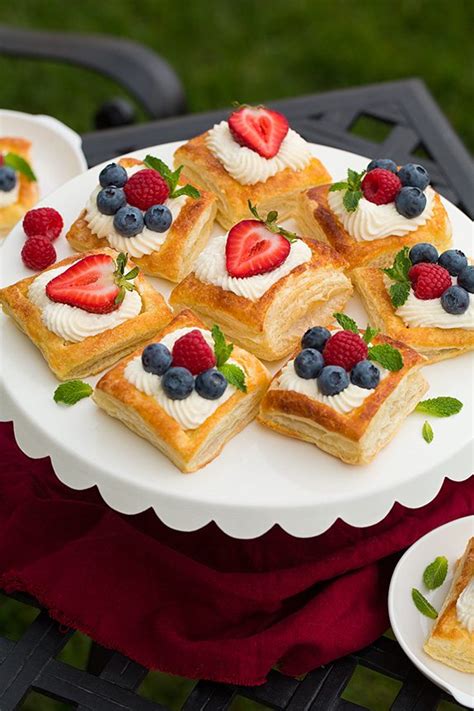 Puff Pastry Fruit Tarts with Ricotta Cream Filling - Cooking Classy