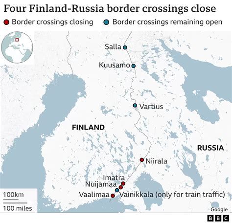 Finland closes four crossing points on Russia border – The Island