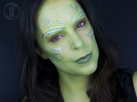 Gamora transformation makeup tutorial