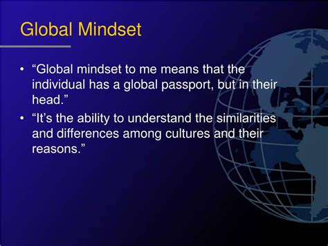 PPT - Global Mindset ®: Why is it important for Global Leaders ...