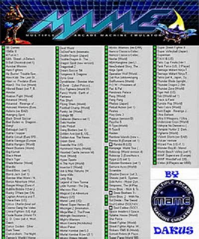 Repack & Rip Games : Mame 32 + Best Games Roms [600 MB]