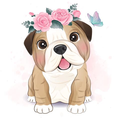 Cute Bulldog Clipart