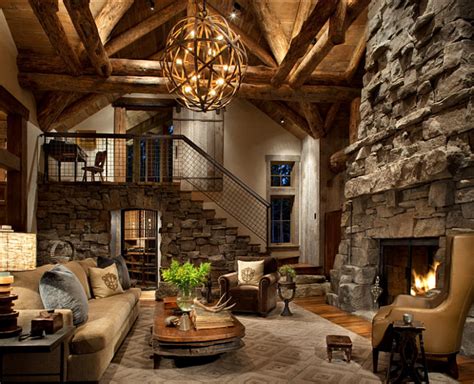 Rustic Ski Lodge - Home Bunch Interior Design Ideas