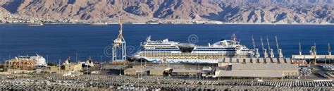 Cruise Ship in Port of Eilat, Israel Editorial Stock Image - Image of ocean, journey: 21925414