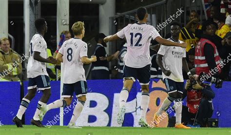 Goal Celebrations Bukayo Saka Arsenal During Editorial Stock Photo - Stock Image | Shutterstock